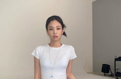 블랙핑크 제니, 대충 묶은 머리도 사랑스러워…'눈길'
