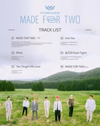 ‘15일 컴백’ VAV, 6th 미니앨범 트랙리스트 공개…전곡 작사·작곡 참여