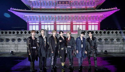 경복궁 근정전 앞 BTS 무대, 美방송 타고 세계로...'눈길'