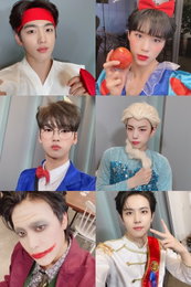 위아이, 데뷔 후 첫 핼러윈 200% 즐기기…반전 코스튬 분장 사인회부터 안무 영상 공개