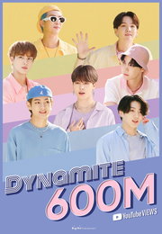방탄소년단 "다이너마이트" MV, 3개월여만에 6억뷰 돌파