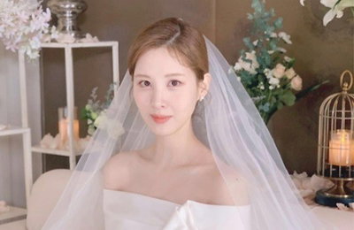 서현, 순백의 웨딩드레스 자태...'단아한 미모' 자랑