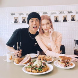 빈지노♥미초바, 다정한 인증샷 공개...'달콤'