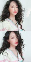 오연서, 히피펌+글로시 메이크업...'눈길'