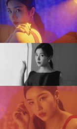 '아이즈원 첫 솔로' 권은비, 블랙·레드 넘나드는 고혹미…'DOOR' 리릭 포토+트랙 비디오 공개