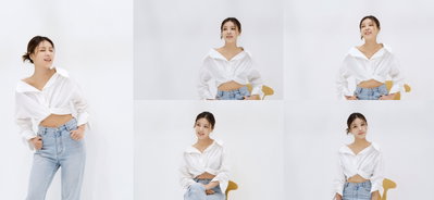 유빈, '우리 식구됐어요' 포스터 촬영 비하인드 컷 공개...상큼+청순 비주얼 과시