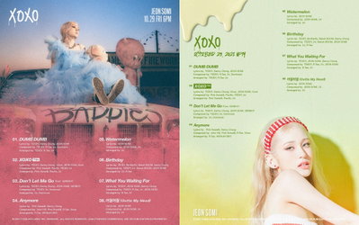 전소미, 첫 정규 앨범 'XOXO' 크레딧 포스터 공개...테디·핑크 스웨츠 참여로 '특급 시너지' 기대