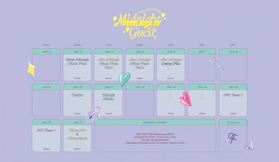 '1월 17일 컴백' 프로미스나인, 'Midnight Guest' 스케줄러 공개
