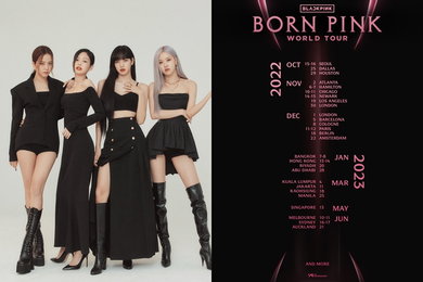 '정규앨범 컴백' 블랙핑크, 2022~2023 월드투어 일정 발표