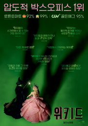 <위키드> 2024년 외화 흥행 TOP4 등극 예고