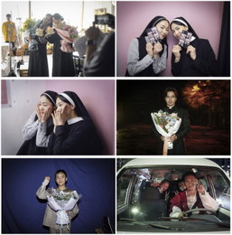 영화 ‘검은 수녀들’ 송혜교 X 전여빈 특급 케미, 유쾌한 비하인드 스틸 공개
