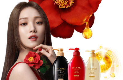 츠바키 전 제품 리뉴얼, 까멜리아오일포스 함유로 부드러움과 윤기 극대화