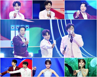 <한일톱텐쇼> 박서진-진해성-에녹, 3인 3색 사원증 퍼포먼로 ‘으른 남성미’ 매력 발산