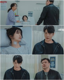 <메리 킬즈 피플> 이보영-이민기, 양보 없는 눈빛 격돌 속 ‘응급실 압박 취조’ 현장