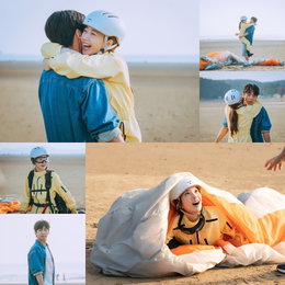 <컨피던스맨 KR> ‘마냥 해맑’ 박민영 VS ‘당황 난감’ 주종혁, 패러글라이딩 첫 투샷부터 임팩트 대폭발
