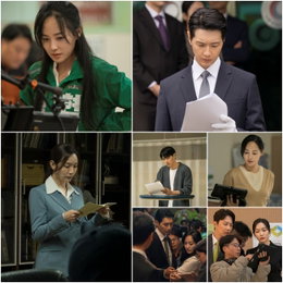 MBN 새 수목미니시리즈 <퍼스트레이디>, '대본 삼매경 & 열혈 모니터링' 생생한 촬영장 뒷모습에 기대감 폭등