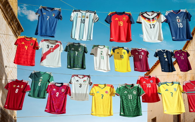 아디다스, 22개국 ‘2026 FIFA 월드컵 홈 저지 컬렉션’ 공개