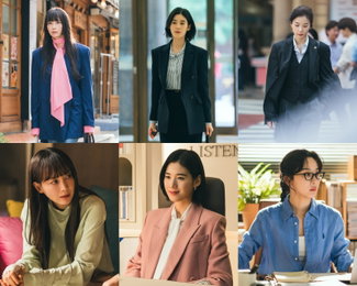 ‘아너’, 화려한 이나영, 카리스마 정은채, 행동파 이청아…출근길 OOTD로 보는 3色 매력