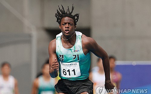 육상 비웨사, 남자 100ｍ 10초13…선수 기준 역대 2위 기록