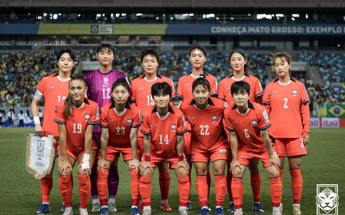 한국 여자 축구, FIFA 시리즈 1차전서 브라질에 1-5 완패
