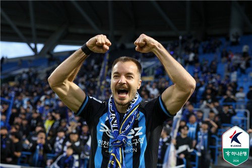 인천 무고사, 2026시즌 K리그 '이달의 선수' 4번째 영예