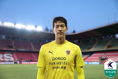 포항 황인재, 2∼3월 K리그 '이달의 세이브' 영예…팬 투표 58.3점 기록