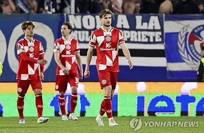 마인츠, 이재성 공백 속 스트라스부르에 0-4 대패…UECL 4강 진출 좌절
