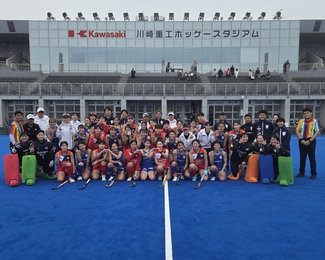 한일 국가대표 평가전 남자부 3승 1무 및 여자부 1승 1무 2패 기록