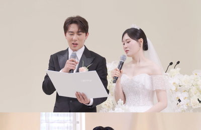 “실제 아내도 구경 왔다” ‘전참시’ 엄지윤X김원훈 결혼식, 유재석·신동엽 축전까지 ‘역대급 스케일’
