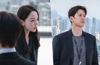 ‘은밀한 감사’ 신혜선 vs 공명, 옥상 위 일촉즉발 대치… 감사 3팀에 닥친 스캔들 위기
