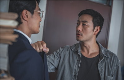 ‘허수아비’ 박해수X이희준, 멱살잡이 대치… 공조 깨고 파국으로 치닫나
