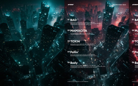 에이티즈, 미니 14집 트랙리스트 공개… 타이틀곡은 ‘배드(BAD)’