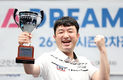 '내일 새벽 출산' 정찬국, 딸에게 바친 우승…PBA 1부 '감동 청신호'