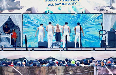 원호, 캐리비안 베이 '워터 뮤직 풀파티' 매료…'글로벌 서머킹' 진가