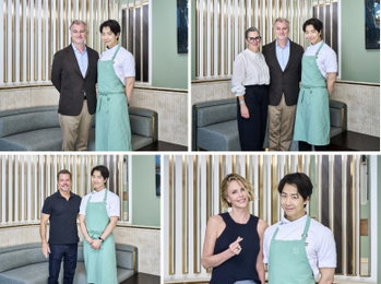 Sutradara Nolan, Matt Damon, Charlize Theron menikmati jamuan makan istimewa di 'Titanic Garden' milik Chef Son Jong-won